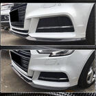 Audi A3 2012-2020 гг. Накладка на передний бампер Lip V5 (для S-Line Sedan 2017-2020, Карбон) фото 5