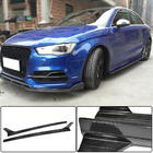 Audi A3 2012-2020 гг. Боковые пороги V4 (для S-Line Sedan, Карбон) фото 1