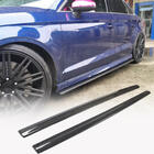 Audi A3 2012-2020 гг. Боковые пороги V3 (для S-Line Sedan, карбон) фото 1