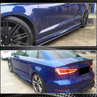 Audi A3 2012-2020 гг. Боковые пороги V3 (для S-Line Sedan, карбон) фото 5