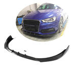 Audi A3 2012-2020 гг. Передний лип-спойлер V1 для S-Line 2012-2016 HB, Карбон фото 1