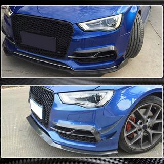 Накладки на противотуманки (для S-Line Sedan 2012-2016, Carbon) Audi A3 2012-2020 гг. фото 4