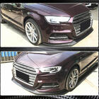 Audi A3 2012-2020 гг. Накладка на передний бампер Lip V3 (для S-Line Sedan 2017-2020, Карбон) фото 4