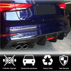 Audi A3 2012-2020 гг. Диффузор заднего бампера V3 (для S-Line Sedan 2017-2020, Карбон) фото 2