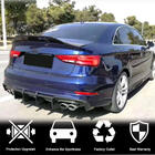 Audi A3 2012-2020 гг. Диффузор заднего бампера V1 (для S-Line Sedan 2017-2020, Карбон) фото 4
