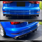 Audi A3 2012-2020 гг. Диффузор Заднего Бампера (FRP) фото 7
