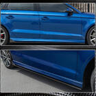 Audi A3 2012-2020 гг. Боковые пороги V2 (для S-Line Sedan, Карбон) фото 3