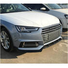 Audi A4 B9 2015-2024 гг. Накладка переднего бампера Lip V5 (для S-Line Sedan 2015-2019, Карбон) фото 3