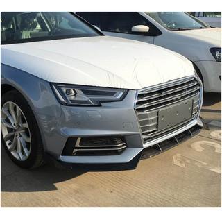 Накладка переднего бампера Lip V5 (для S-Line Sedan 2015-2019, Карбон) фото 3
