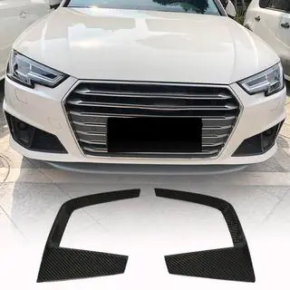 Накладки на противотуманные фары V3 (для S-Line Sedan 2015-2019, Карбон) фото 1