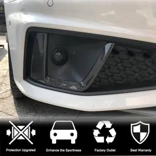 Накладки на противотуманные фары V3 (для S-Line Sedan 2015-2019, Карбон) фото 3