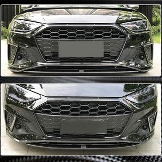Накладка на передний бампер Lip V2 (для S-Line Sedan 2019-2024, Карбон) фото 4