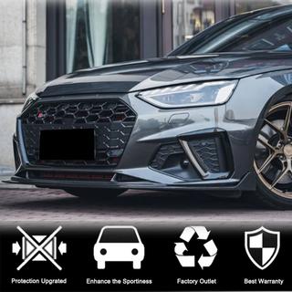 Накладка на передний бампер Lip V1 (для S-Line Sedan 2019-2024, Карбон) фото 3