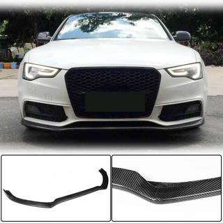 Передняя губа бампера V1 для S-Line 2012-2015, Карбон Audi A5 2007-2015 гг. фото 1