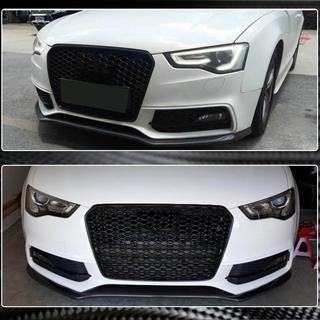 Передняя губа бампера V1 для S-Line 2012-2015, Карбон Audi A5 2007-2015 гг. фото 3