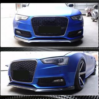 Передняя губа бампера V1 для S-Line 2012-2015, Карбон Audi A5 2007-2015 гг. фото 4