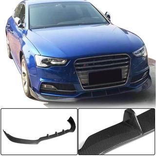 Передний Бампер Лип V3 для S-Line 2012-2015 Карбон Audi A5 2007-2015 гг. фото 1