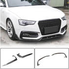 Audi A5 2007-2015 гг. Накладки на противотуманные фары (для S-Line 2012-2015, Карбон) фото 1