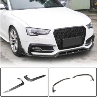 Накладки на противотуманные фары (для S-Line 2012-2015, Карбон) Audi A5 2007-2015 гг. фото 1