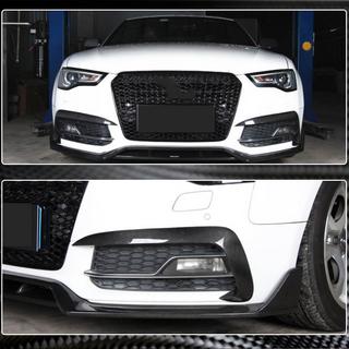 Накладки на противотуманные фары (для S-Line 2012-2015, Карбон) Audi A5 2007-2015 гг. фото 3