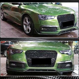 Накладки на противотуманные фары (для S-Line 2012-2015, Карбон) Audi A5 2007-2015 гг. фото 4