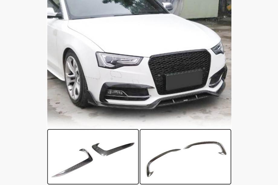 Audi A5 2007-2015 гг. Накладки на противотуманные фары (для S-Line 2012-2015, Карбон) Image