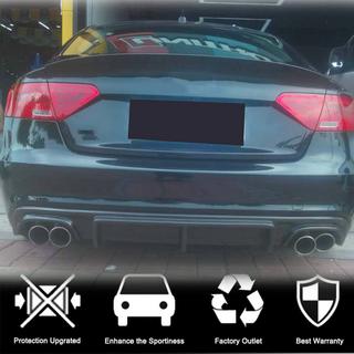 Диффузор заднего бампера V3 (для S-Line 2012-2015, Карбон) Audi A5 2007-2015 гг. фото 2