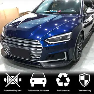 Передняя накладка на бампер Lip (для S-Line Coupe/Cabriolet 2016-2020, Карбон) фото 4
