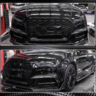 Audi A5 2016-2025 гг. Накладки на передний бампер Flap V1 (для S-Line 2016-2020, Карбон) фото 6