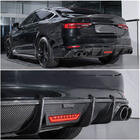 Audi A5 2016-2025 гг. Диффузор заднего бампера V1 (для S-Line 2016-2020, Карбон) фото 5