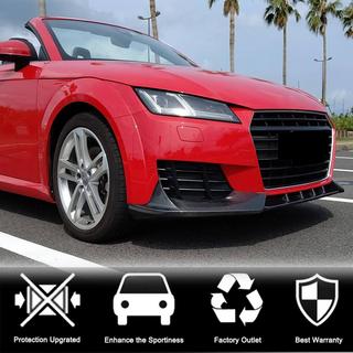 Накладка на передний бампер Lip V2 (для Base, 2014-2019, Карбон) Audi ТТ 2014-2023 гг. фото 3