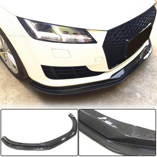 Накладка на передний бампер Lip V1 (для Base, 2014-2019, Карбон) Audi ТТ 2014-2023 гг. фото 1
