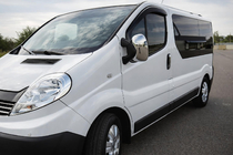 Renault Trafic 2001–2015 гг. Хромированные Накладки на Зеркала (2 шт.) Хромированный пластик фото 1