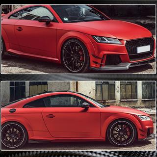 Боковые накладки на передний бампер (для RS, 2016-2019, Карбон) Audi ТТ 2014-2023 гг. фото 4