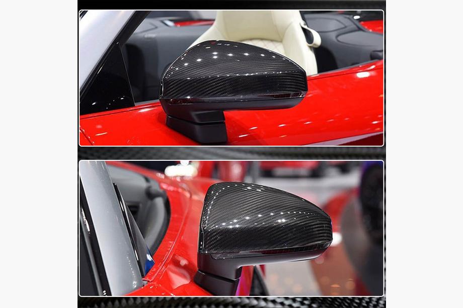 Audi TT 2014-2023 гг. Накладки на Зеркала Замена (Карбон) V2 Фото 5