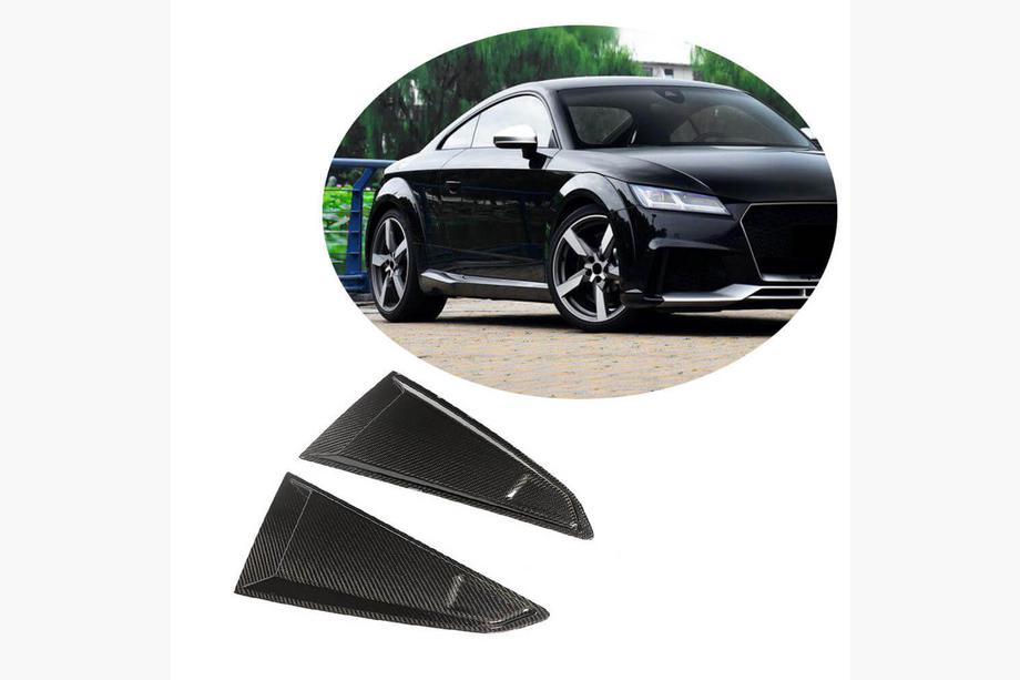 Audi TT 2014-2023 гг. Накладки на задние воздухозаборники (2014-2019, Карбон) Фото 1