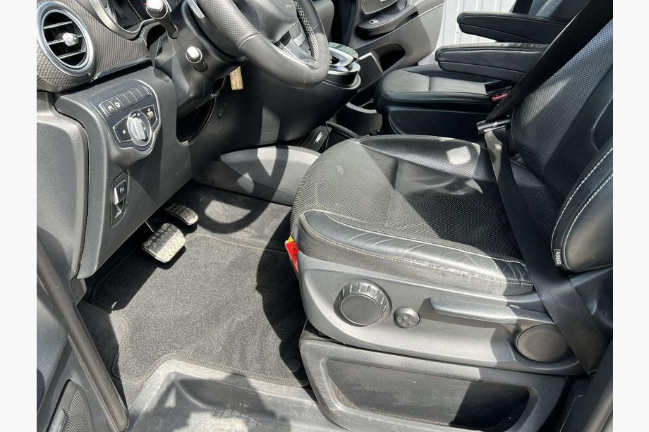Mercedes Vito/V-class W447 2014- гг. Текстильные коврики Premium V-class ExtraLong 2 боковых (Только самовывоз, Полный комплект, Черный) Image