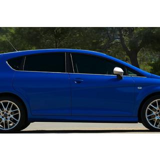 Окантовка стекол Нержавейка OmsaLine (8 шт) Seat Leon 2005-2012 гг.