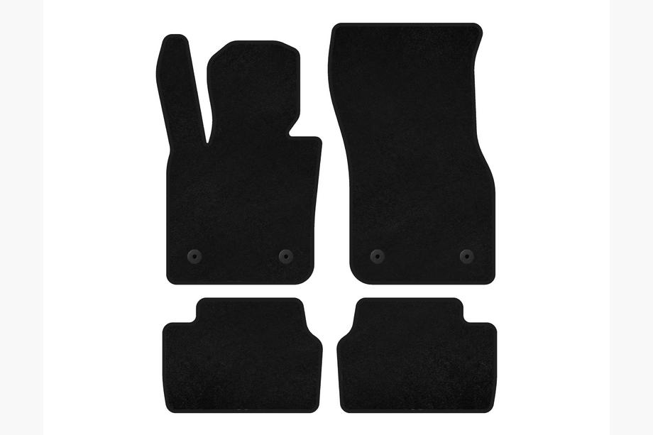 Mini Cooper F55/56/57 2014-2023 гг. Текстильные коврики Premium (для F55, 5-дверный, Черный) Image