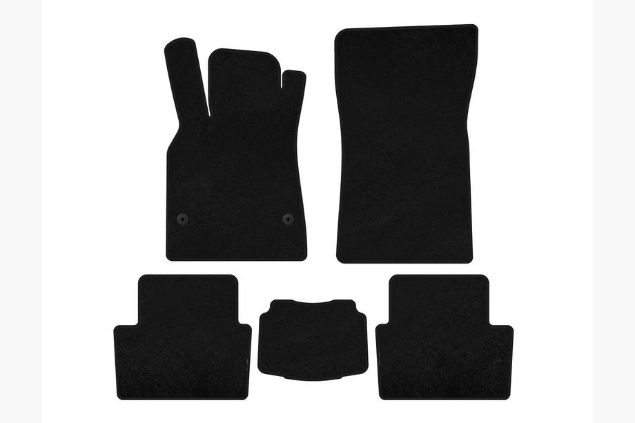 Renault Fluence 2009-2016 гг. Текстильные коврики Premium (SD, Черный) Image