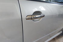 Skoda Fabia 2000-2007 гг. Хромированные Накладки на Ручки Дверей (4 шт, Нержавейка) OmsaLine - Итальянская Нержавейка фото 3