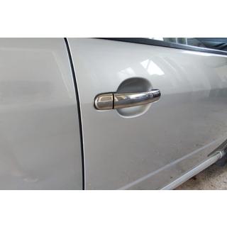 Хромированные Накладки на Ручки Дверей (4 шт, Нержавейка) Skoda Fabia 2000-2007 гг. фото 3