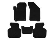 Dodge Journey 2008-2020 гг. Текстильные коврики Classic (2011-2020, 7-местный, Черный) фото 1