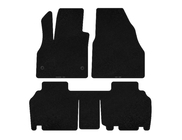 Renault Kangoo 2008–2020 гг. Текстильные коврики Classic (2 ряда, 5-дверный/7-местный, Черный) фото 1