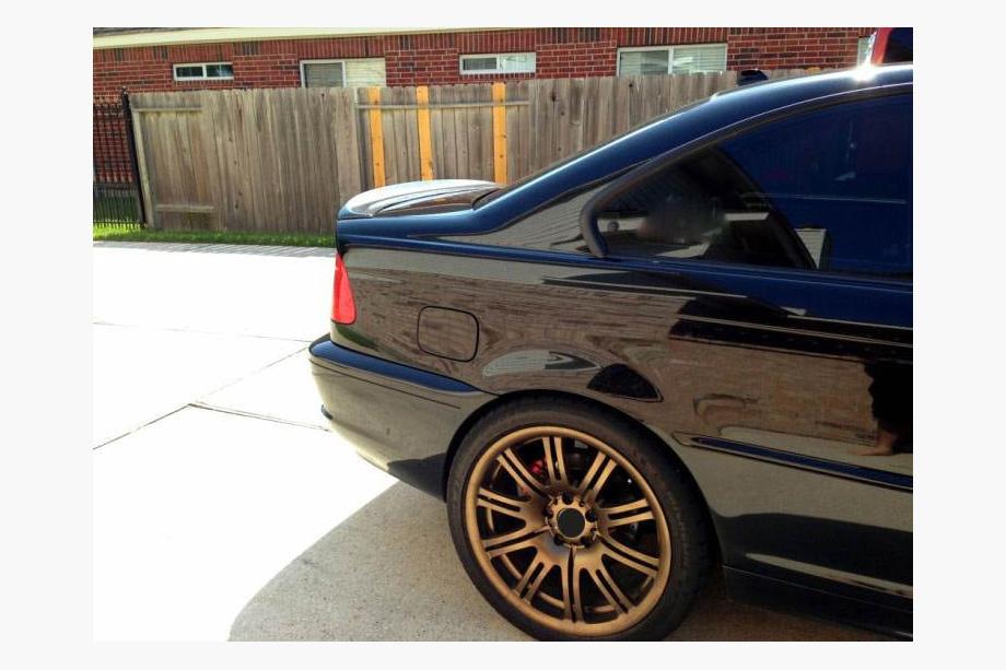 BMW 3 серия E46 1998-2006 гг. Спойлер крышки багажника Карбон V2 (Coupe) Фото 5