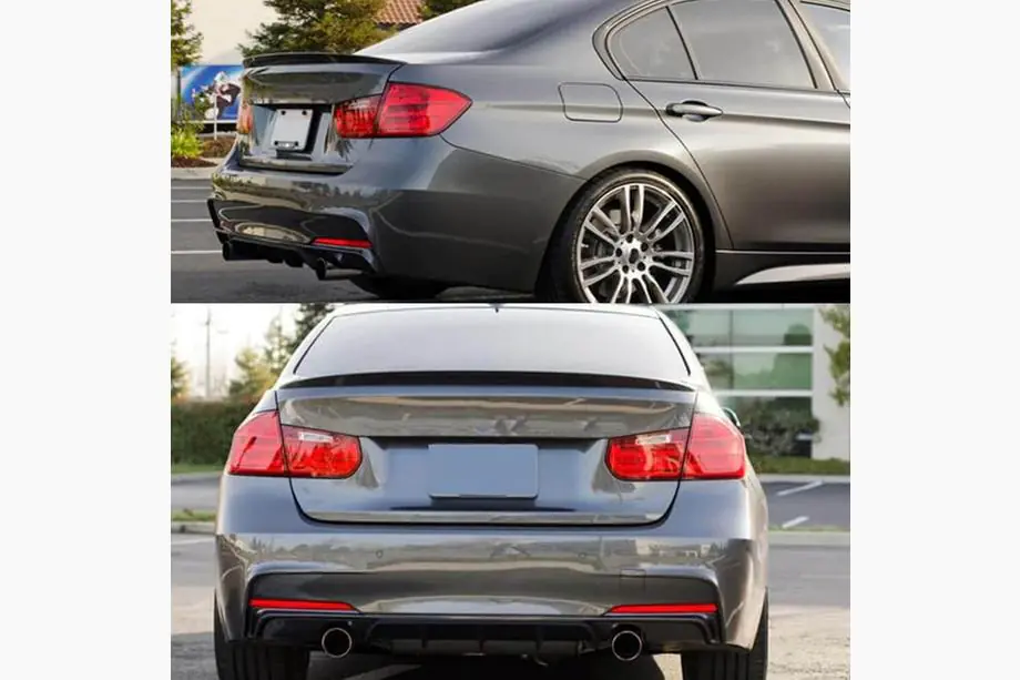 BMW 3 серия F30/F31 2012-2019 гг. Спойлер крышки багажника Черный Глянец ABS (SD) Фото 2