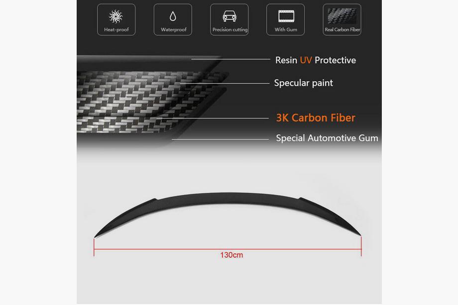 BMW 6 серия F12/F13/F06 2011-2018 гг. Спойлер крышки багажника Карбон V2 (для F06) Фото 6
