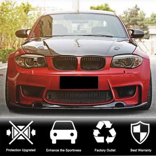 Передний лип-спойлер V2 для 1M E82 Карбон BMW 1 серия E81/E82/E87/E88 2004-2011 гг. фото 2
