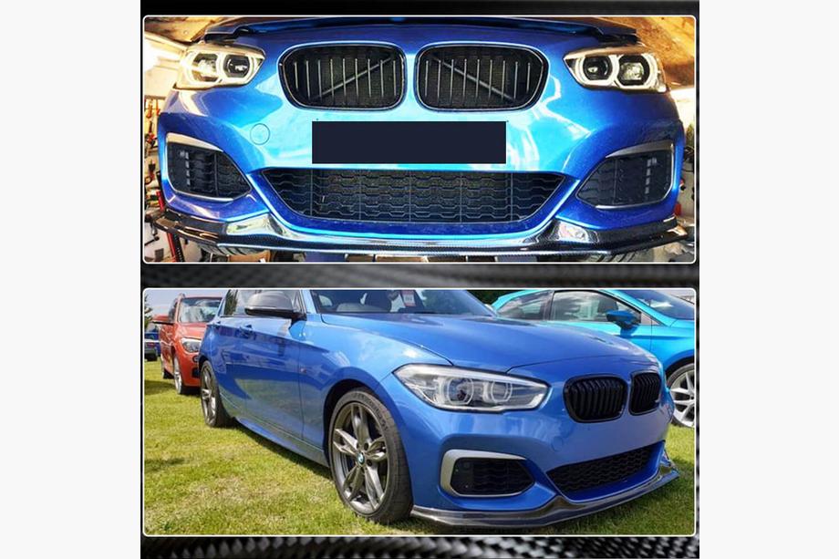 BMW 1 серия F20/F21 2011-2019 гг. Передний Лип-спойлер V3 для M-Sport 2015-2019, Карбон Фото 4