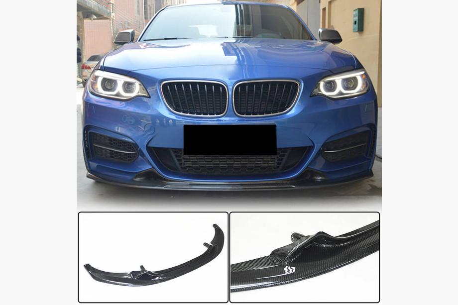 BMW 2 серия F22/F23 2014-2021 гг. Передняя губа бампера V1 для F22/F23 M-Sport, Карбон Image